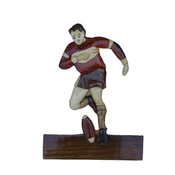 rugbyman avec plaque