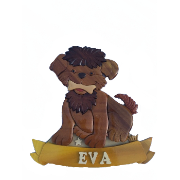 Chien avec os